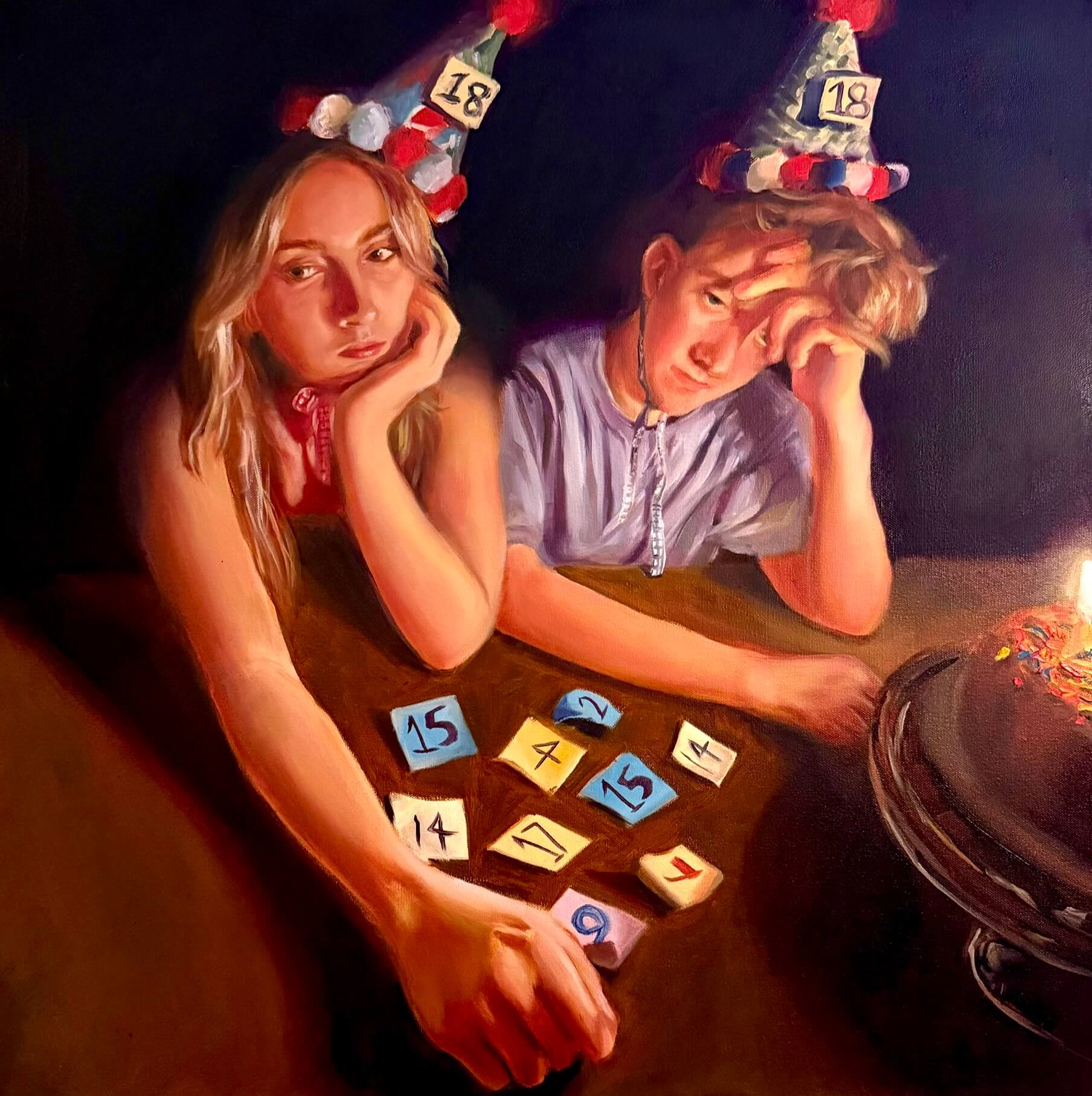 2026 Maddie Bridges – Birthday, 36×36 Oil on Canvas