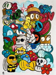 NRATED, Symbolic Limits, oil on canvas, 48×36, 595